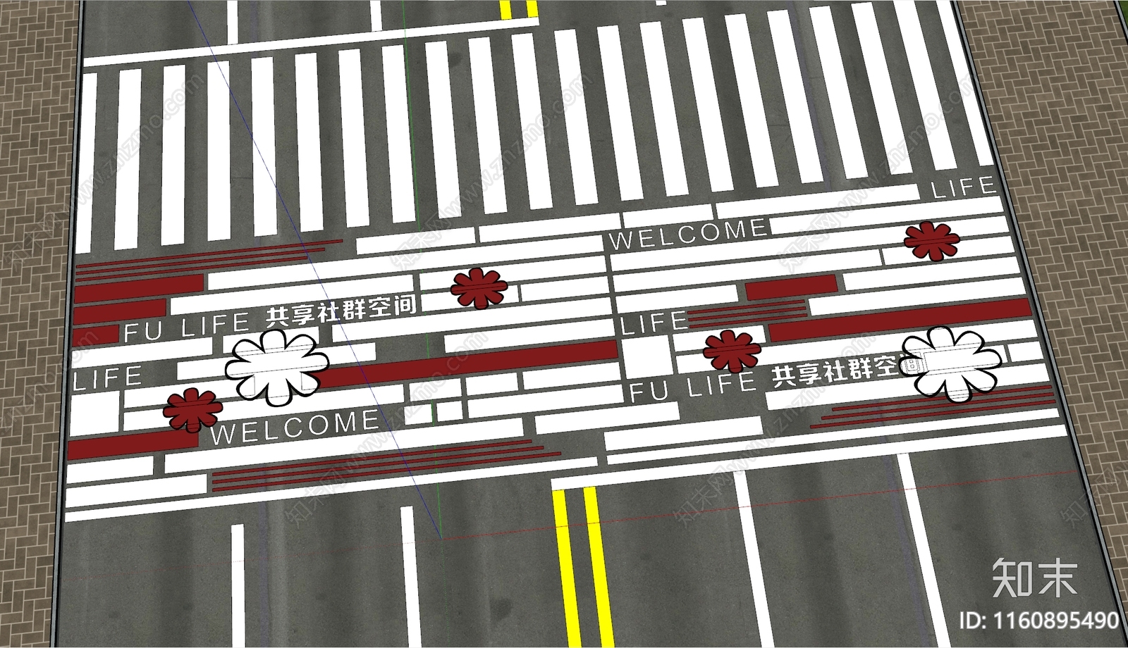 现代道路SU模型下载【ID:1160895490】