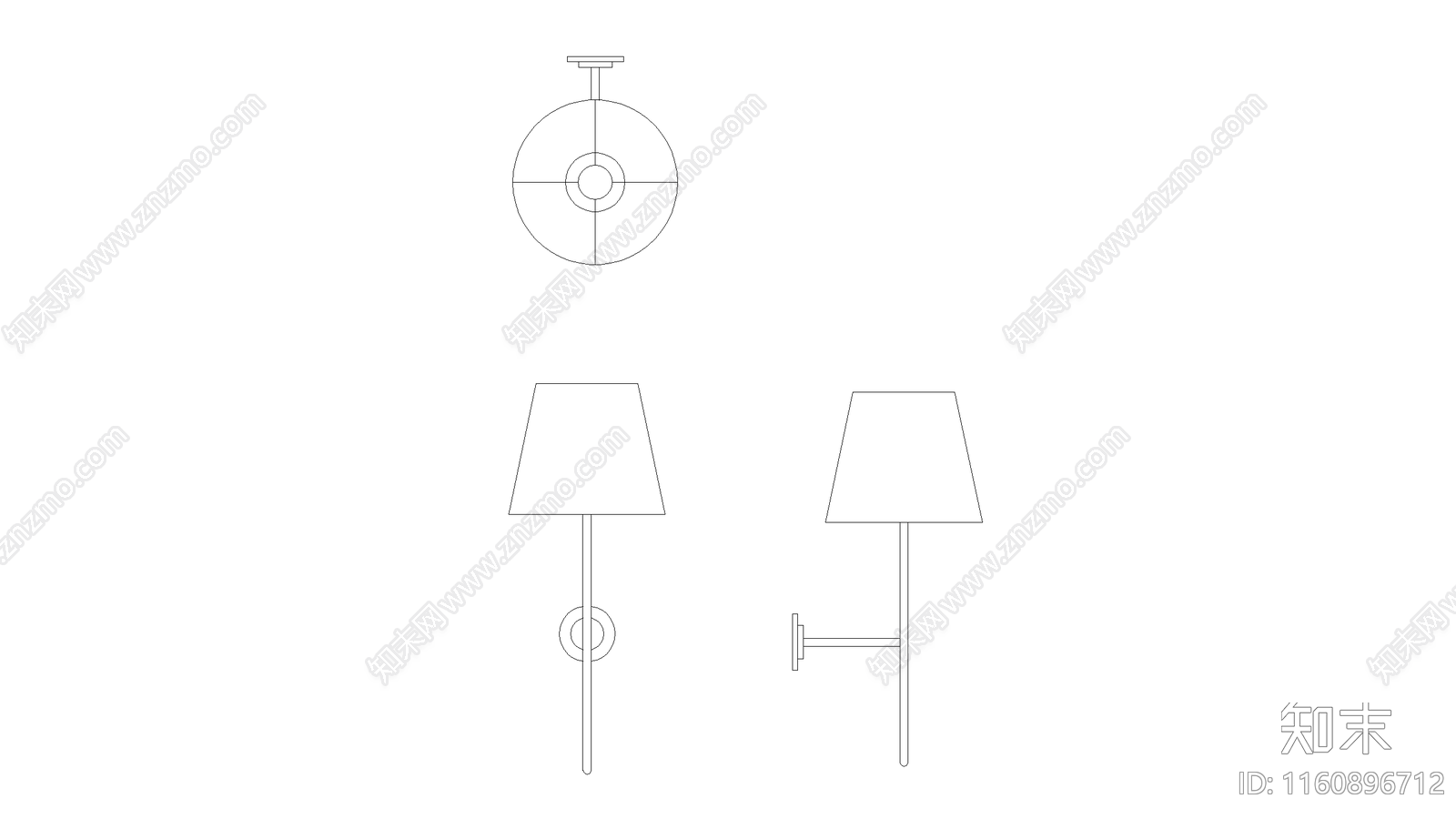 壁灯施工图下载【ID:1160896712】