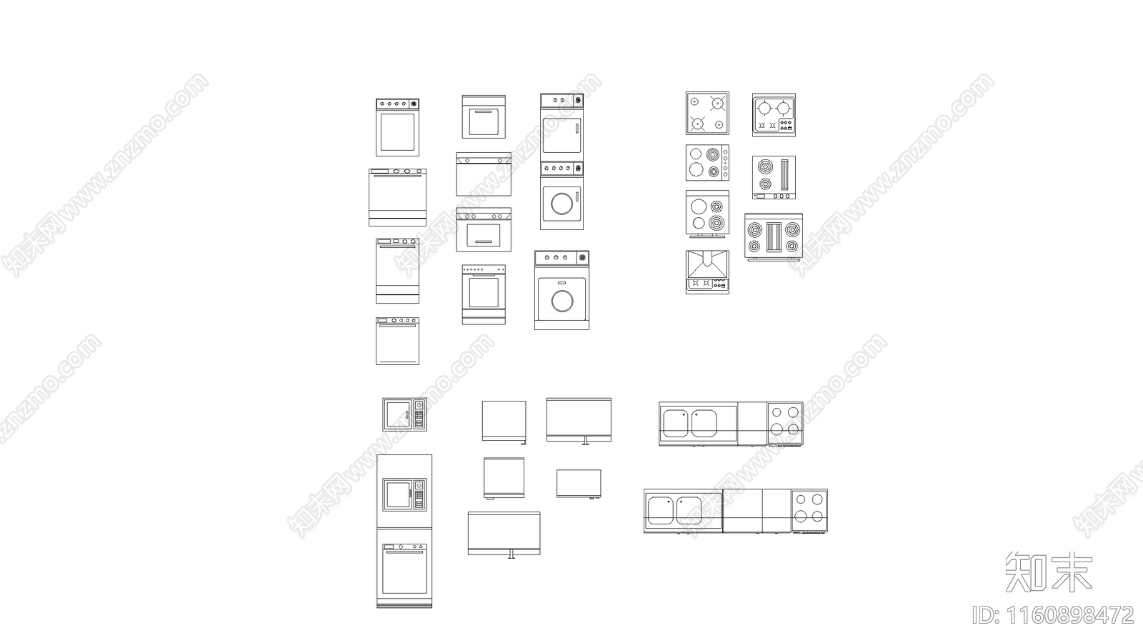 厨房家具施工图下载【ID:1160898472】