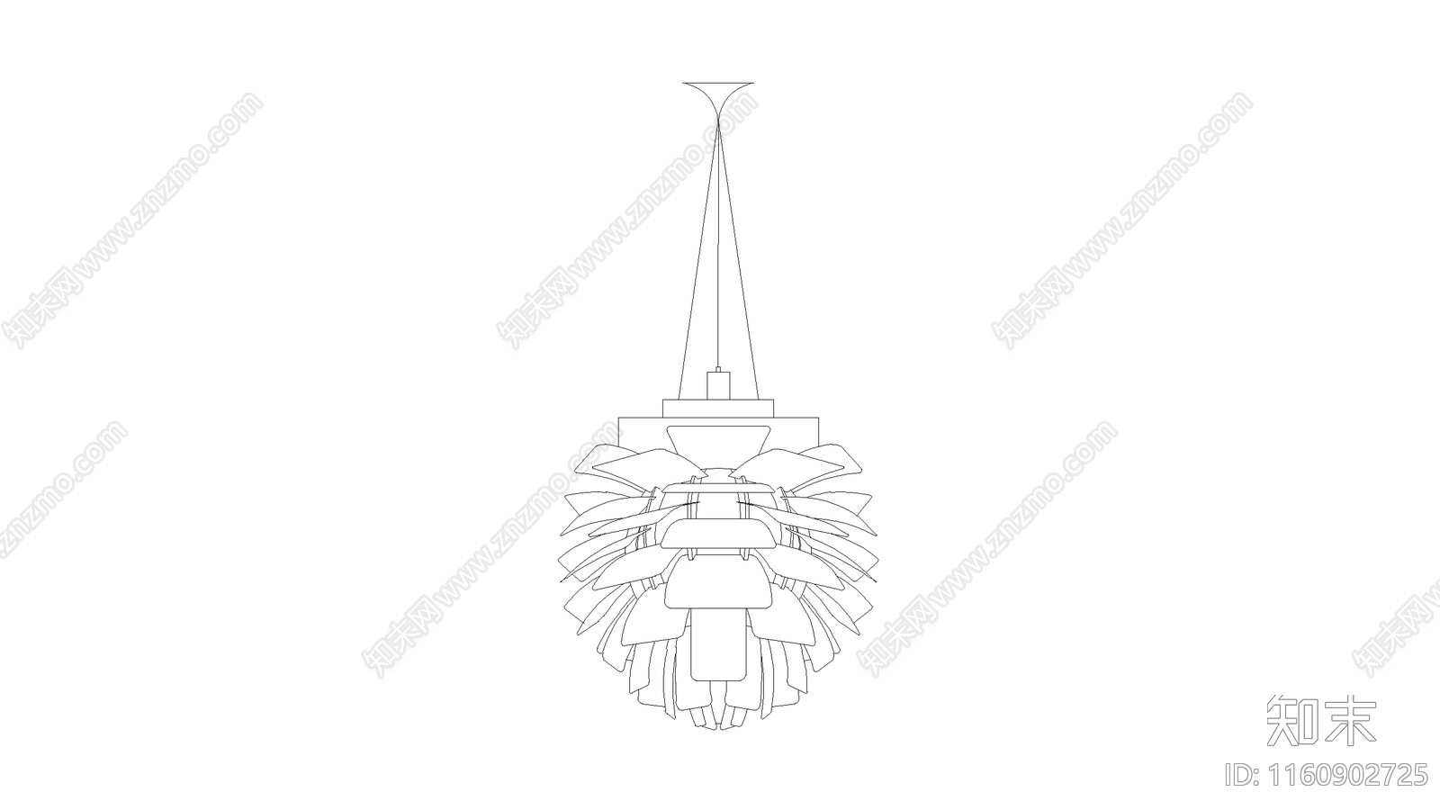 吊灯施工图下载【ID:1160902725】