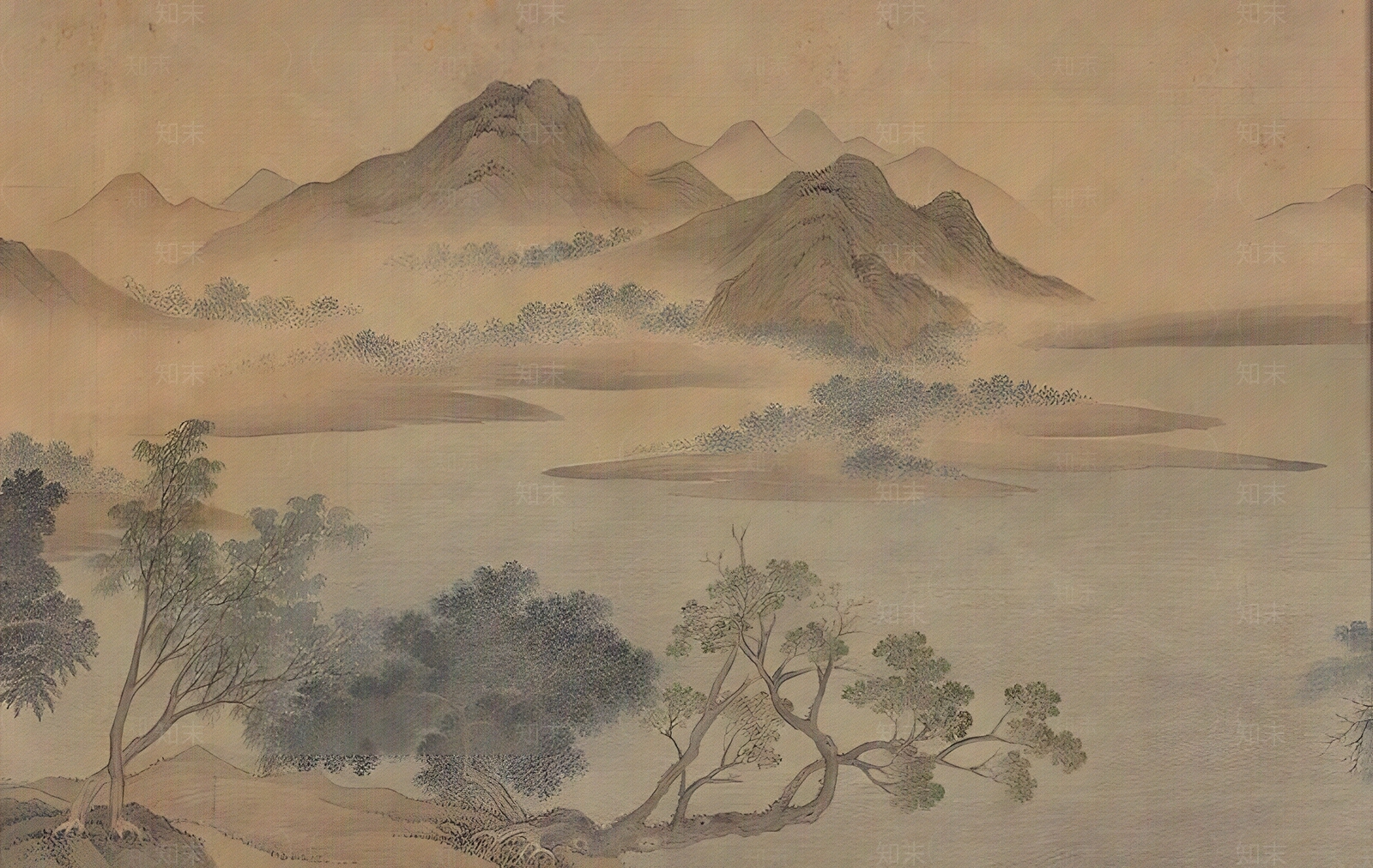 中式壁纸贴图下载【ID:1160903475】