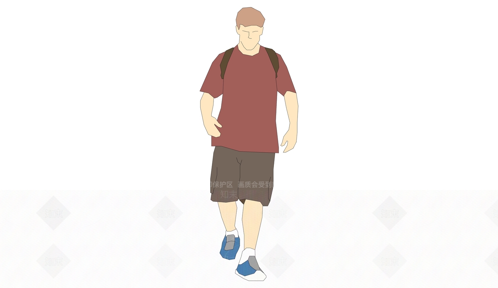 2D男人SU模型下载【ID:1160905299】