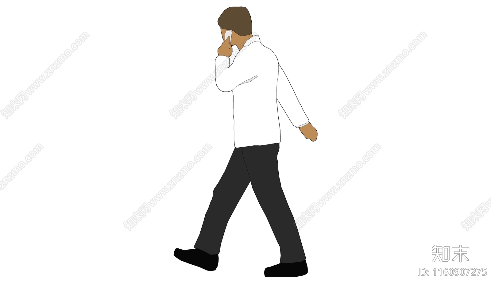 2D男人SU模型下载【ID:1160907275】