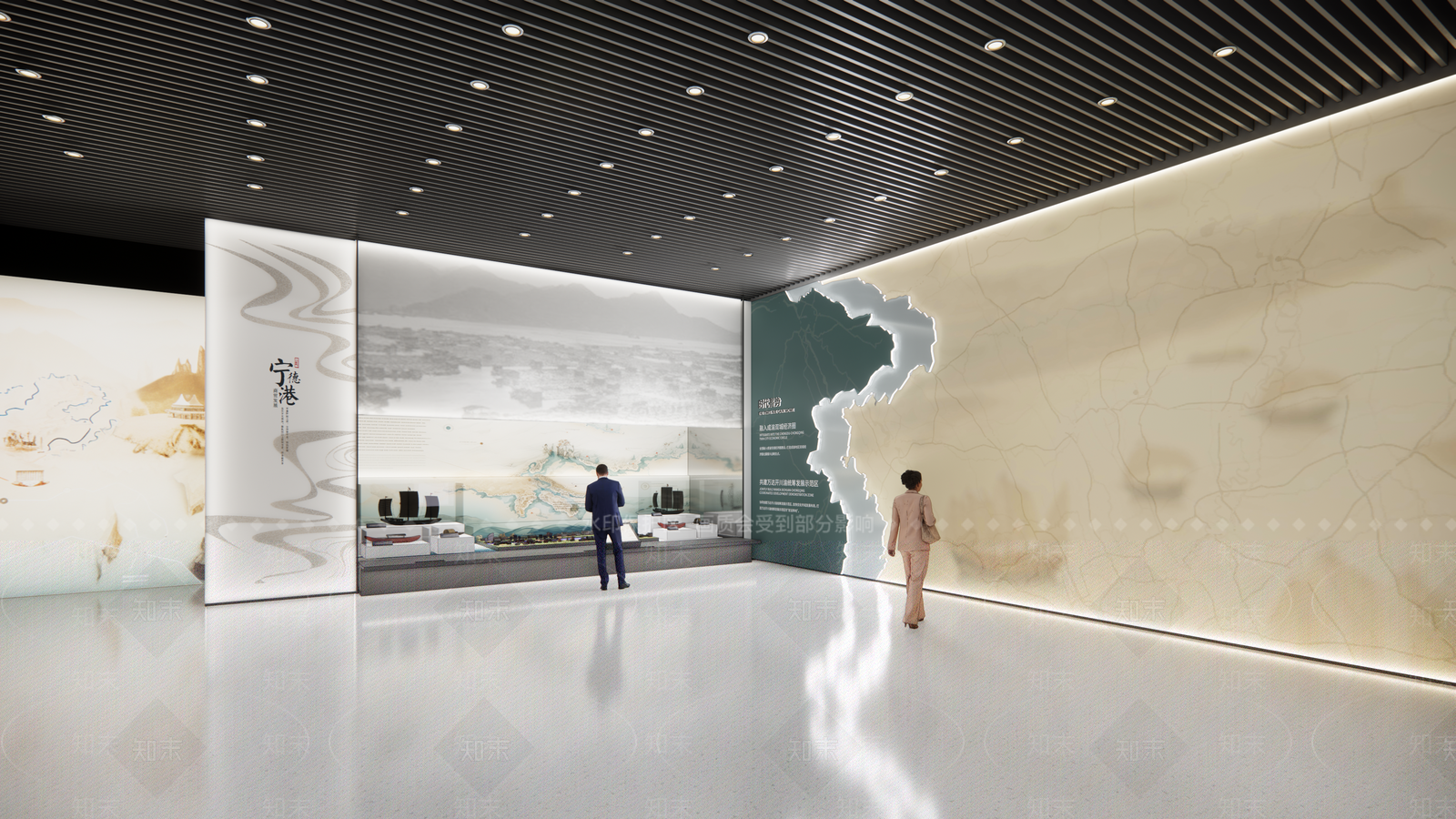 现代船文化展厅SU模型下载【ID:1160912160】