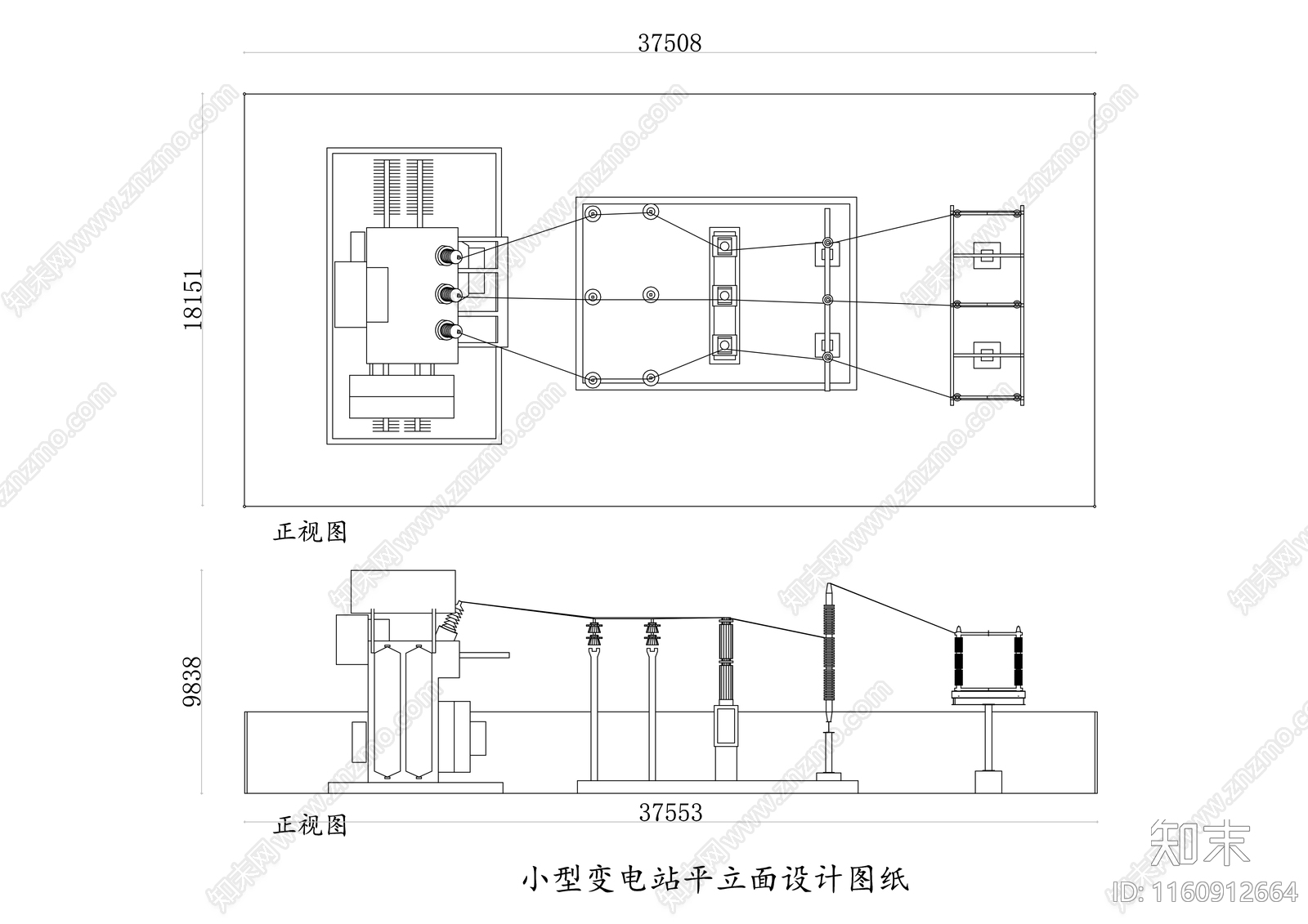 小型变电站平立面设计图纸施工图下载【ID:1160912664】