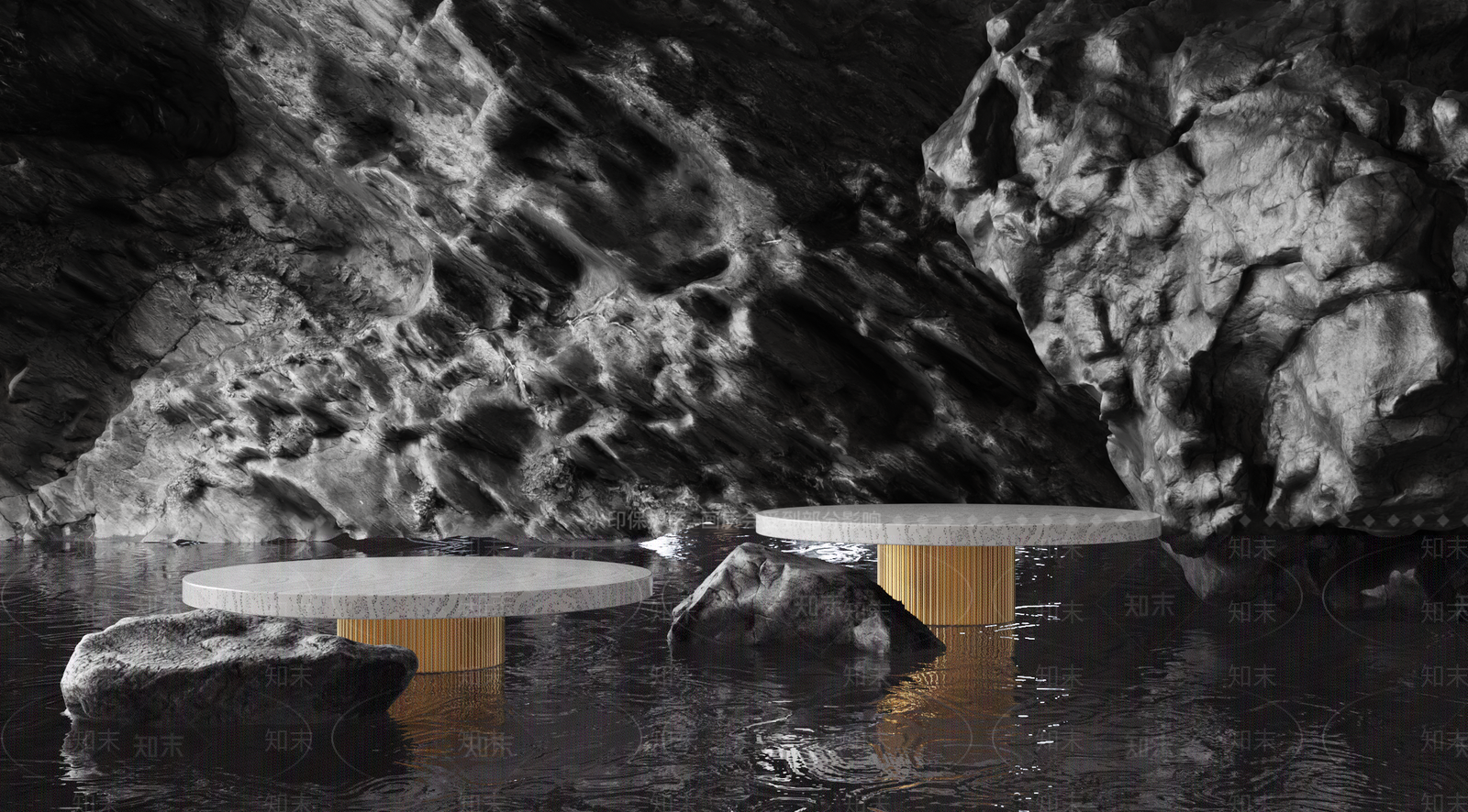 现代静物展示台3D模型下载【ID:1160913871】