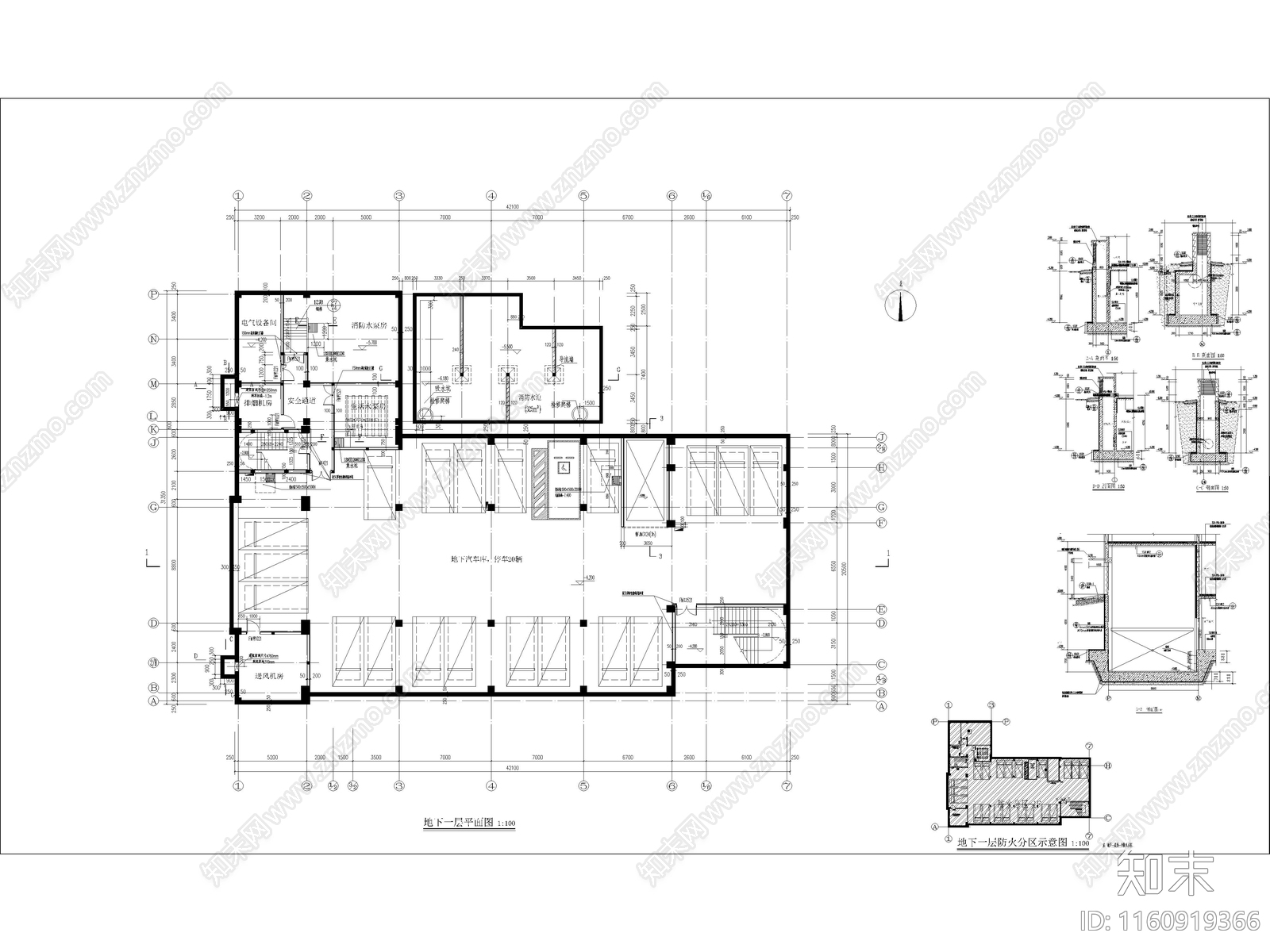 教堂建筑施工图下载【ID:1160919366】