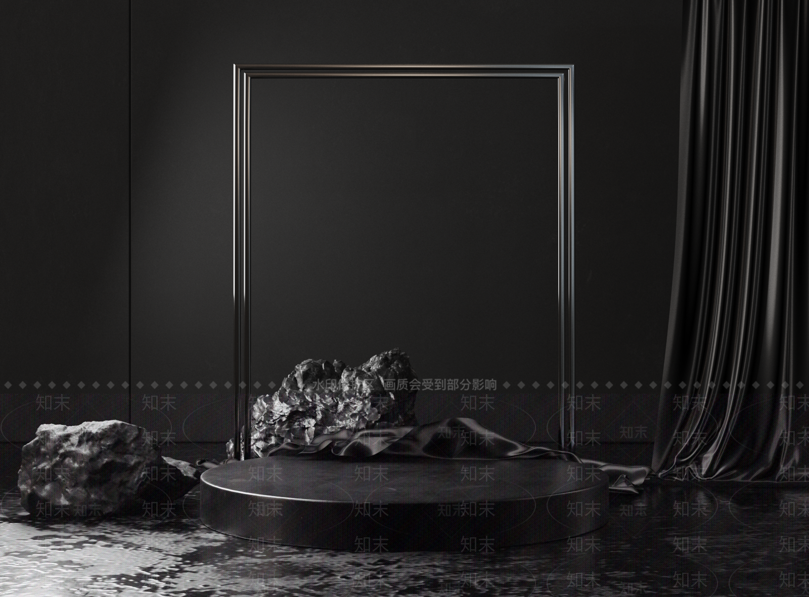 现代静物展示台3D模型下载【ID:1160929819】