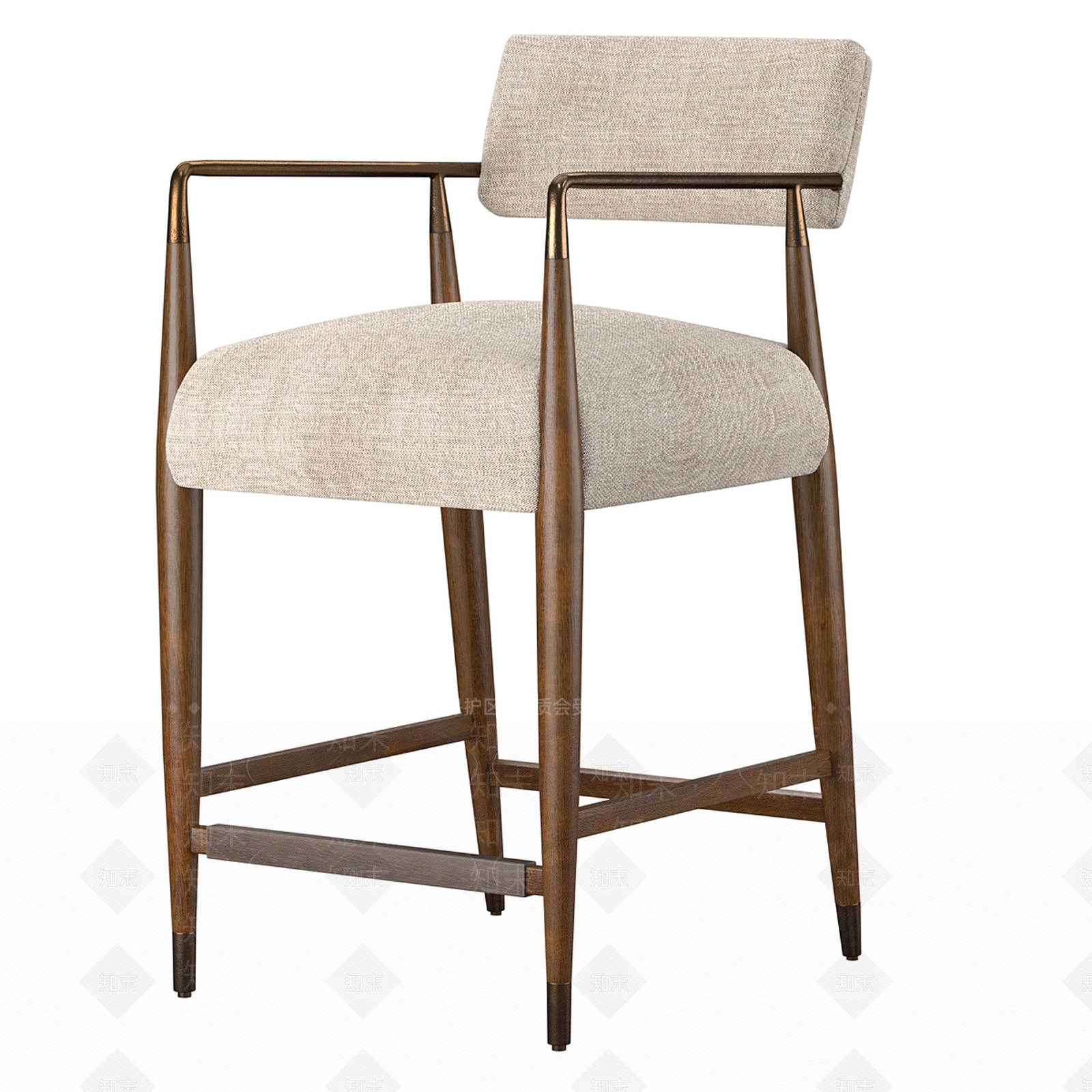 现代吧台凳3D模型下载【ID:1160935043】