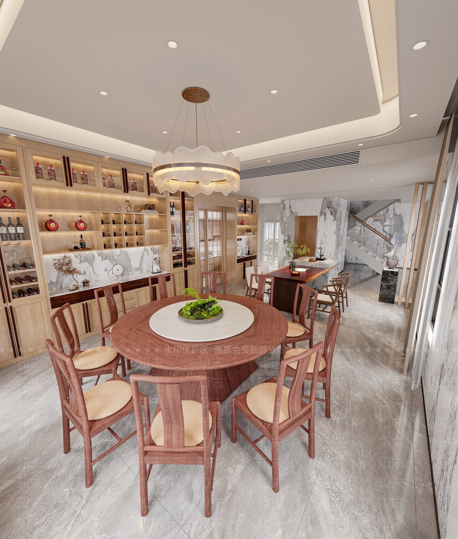 浅色底座艺术落地雕塑雕塑摆件3D模型下载【ID:1227271568】