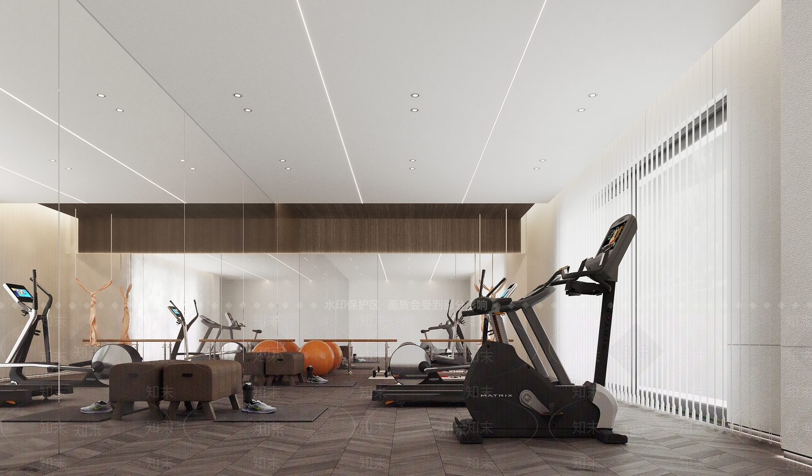 现代健身房3D模型下载【ID:1160945684】