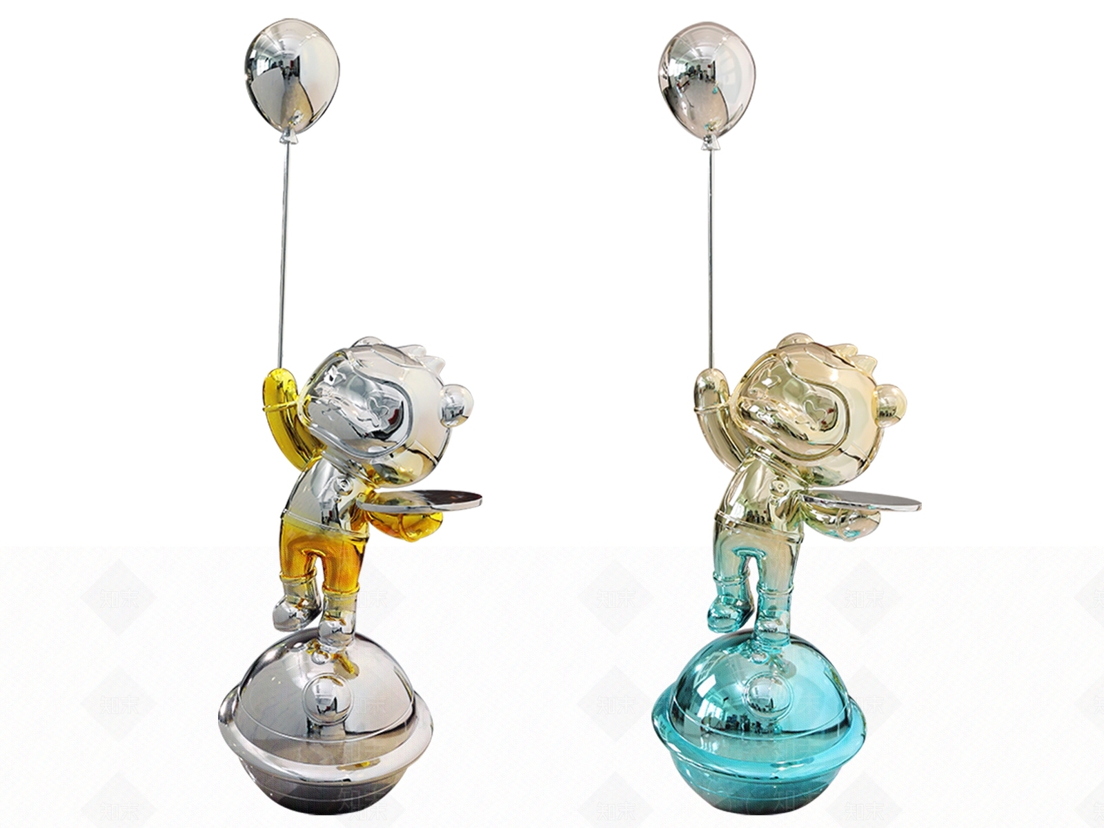 现代托盘气球熊3D模型下载【ID:1160951859】