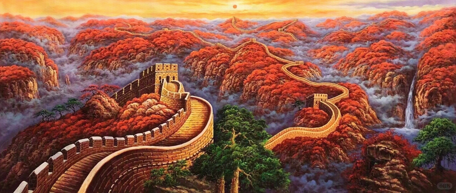 万里长城红贴图下载【ID:1160953552】