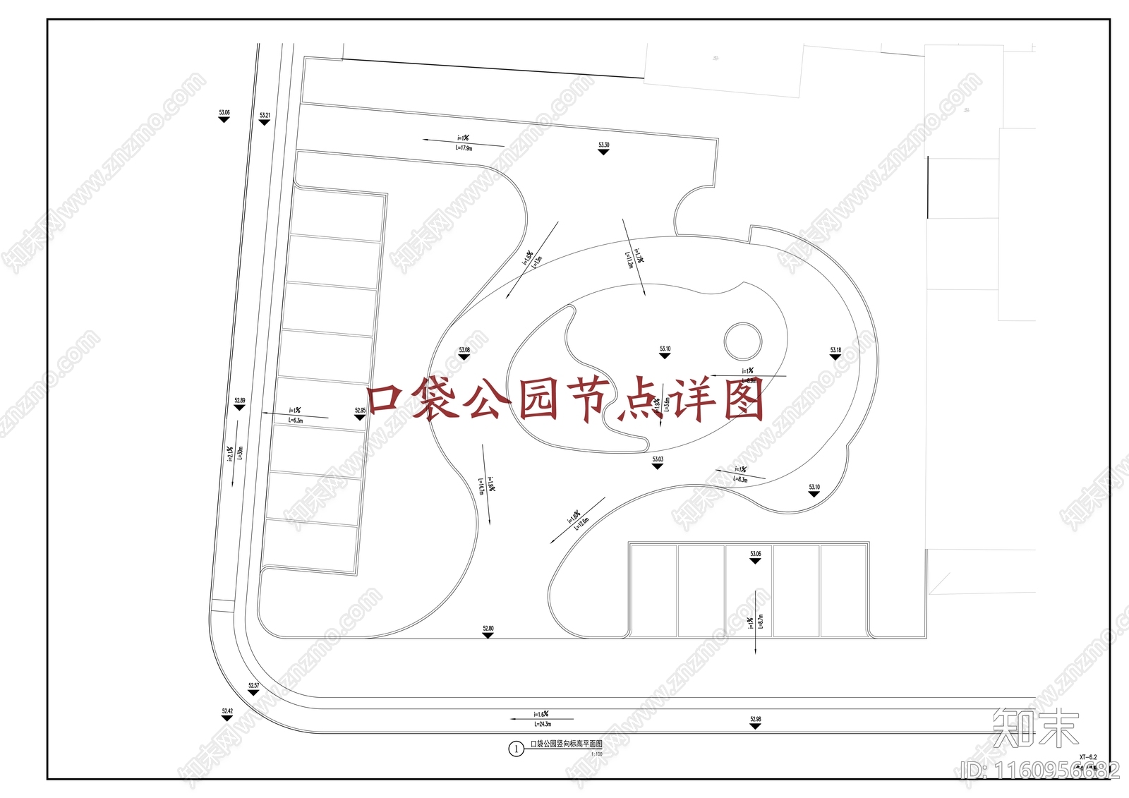 现代风格口袋公园节点详图cad施工图下载【ID:1160956682】