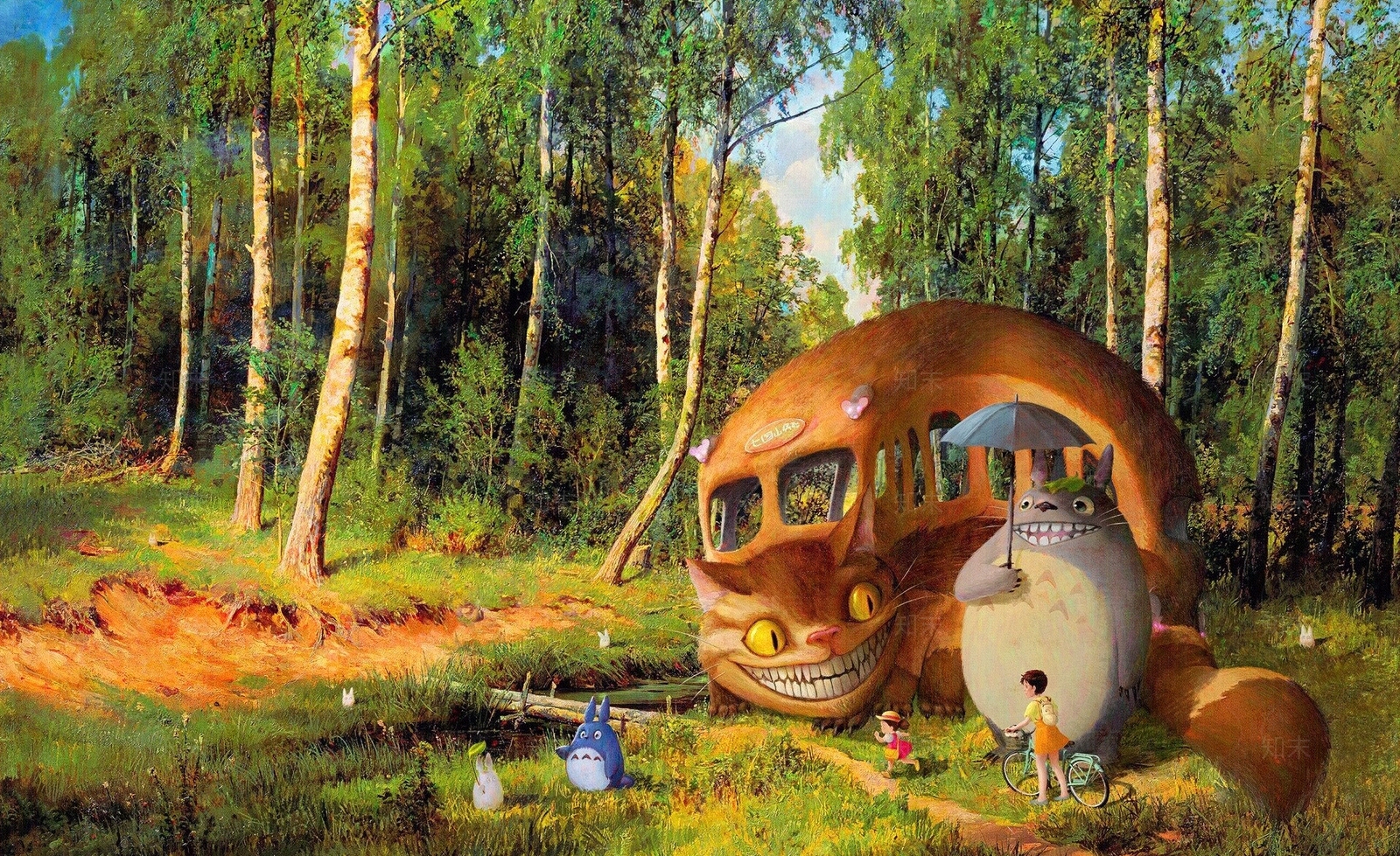 宫崎骏龙猫动漫壁纸贴图下载【ID:1160960450】