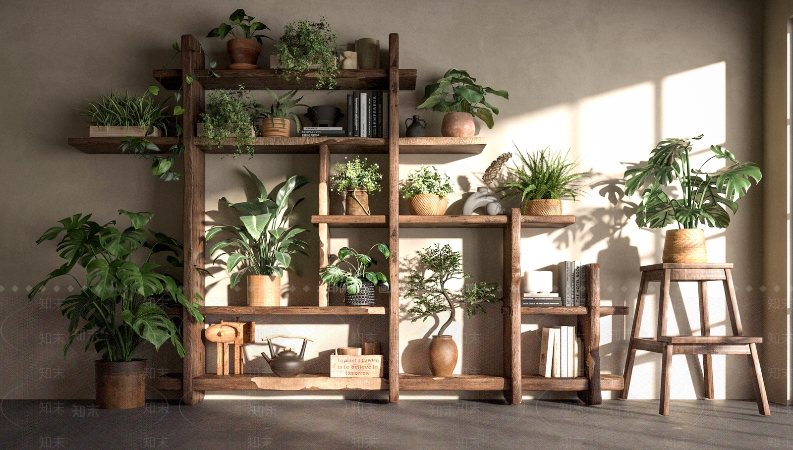 绿植盆栽3D模型下载【ID:1160963186】