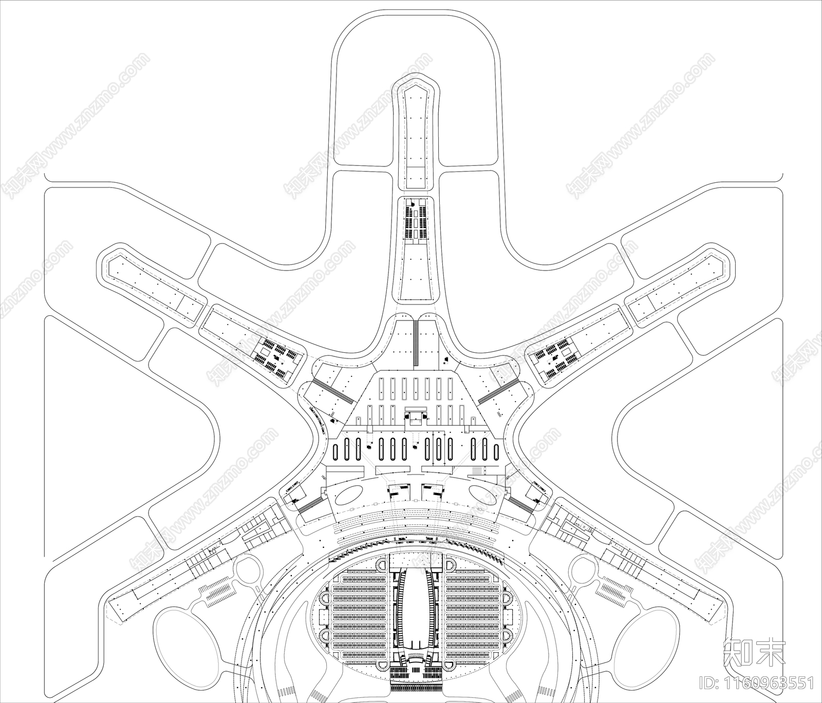 机场平面图施工图下载【ID:1160963551】