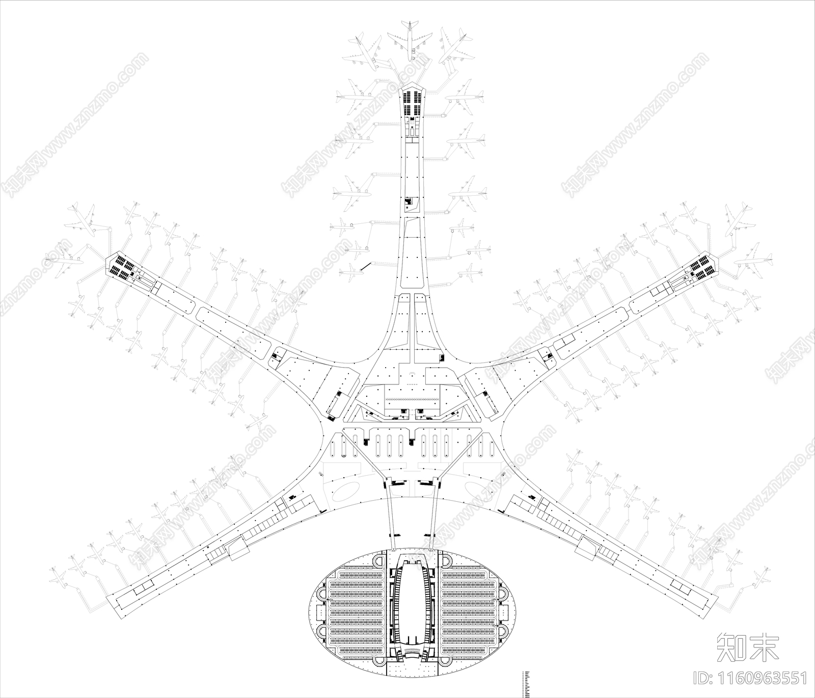 机场平面图施工图下载【ID:1160963551】