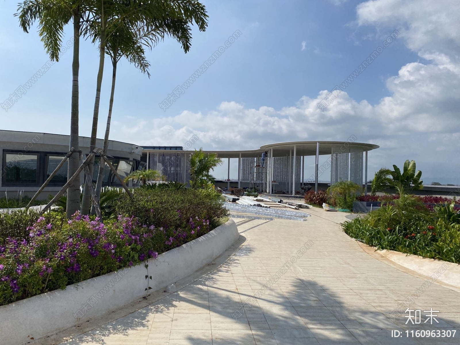 海南中兴智慧总部屋顶花园施工图下载【ID:1160963307】
