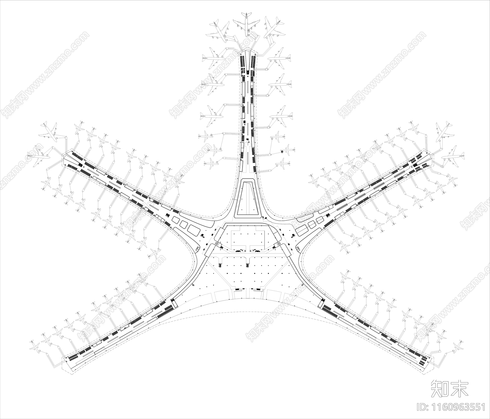 机场平面图施工图下载【ID:1160963551】