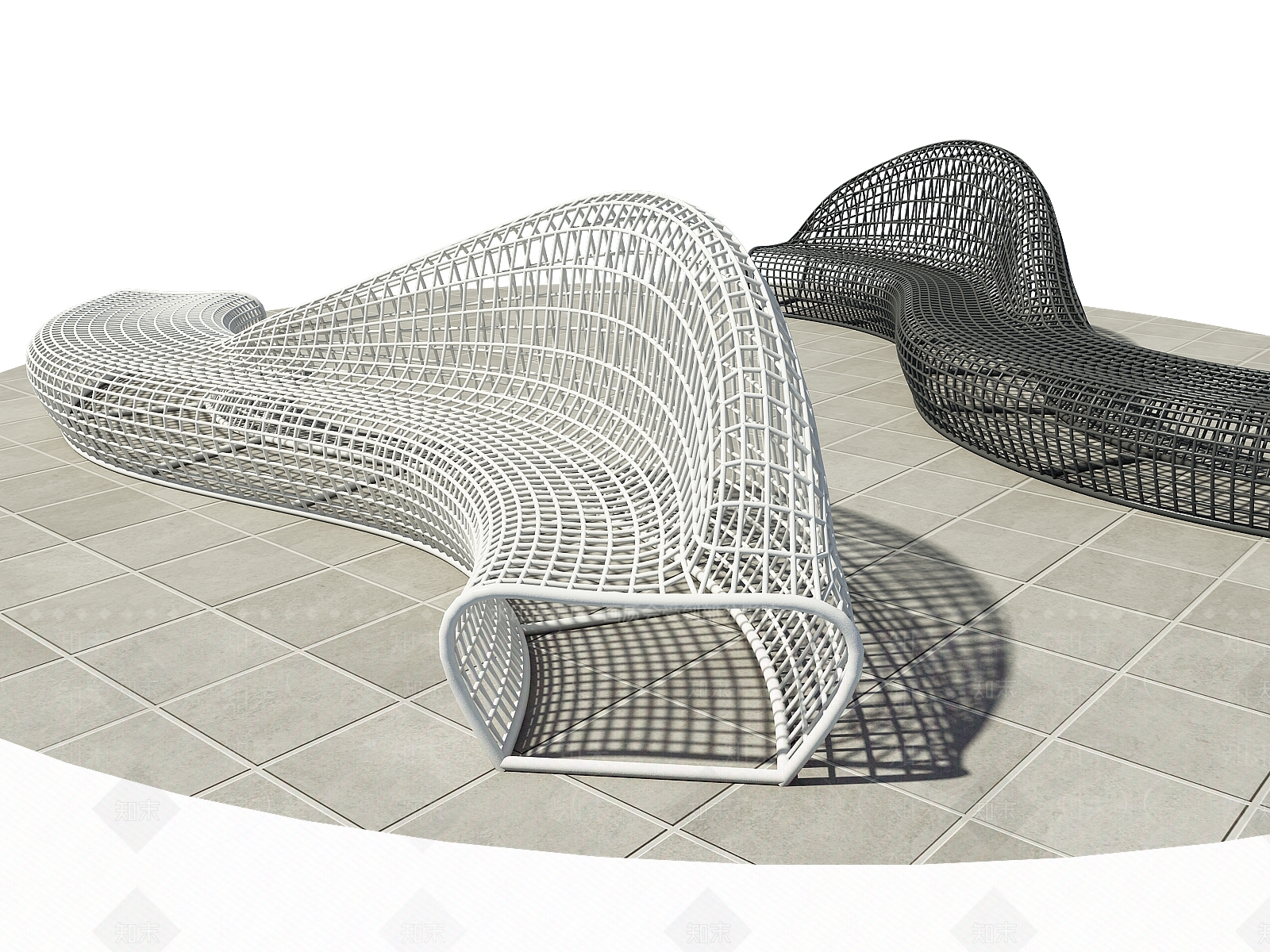 现代户外椅3D模型下载【ID:1160966898】