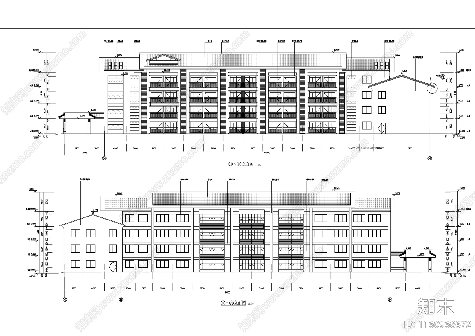 医疗康复中心及介助老人公寓建施图施工图下载【ID:1160968672】