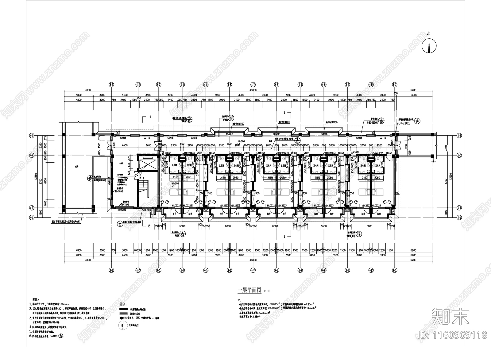 介助老年公寓建施工图下载【ID:1160969118】