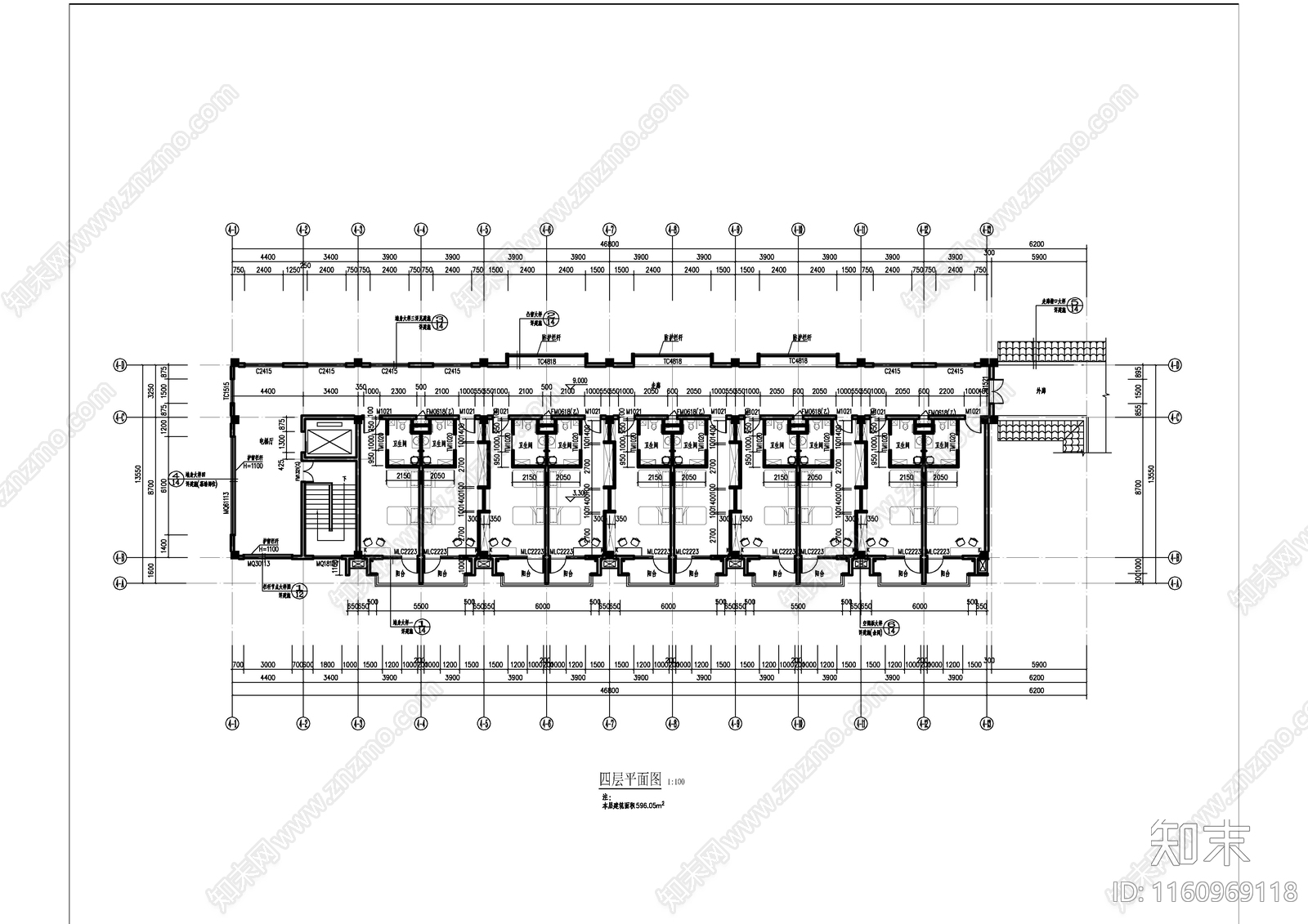 介助老年公寓建施工图下载【ID:1160969118】