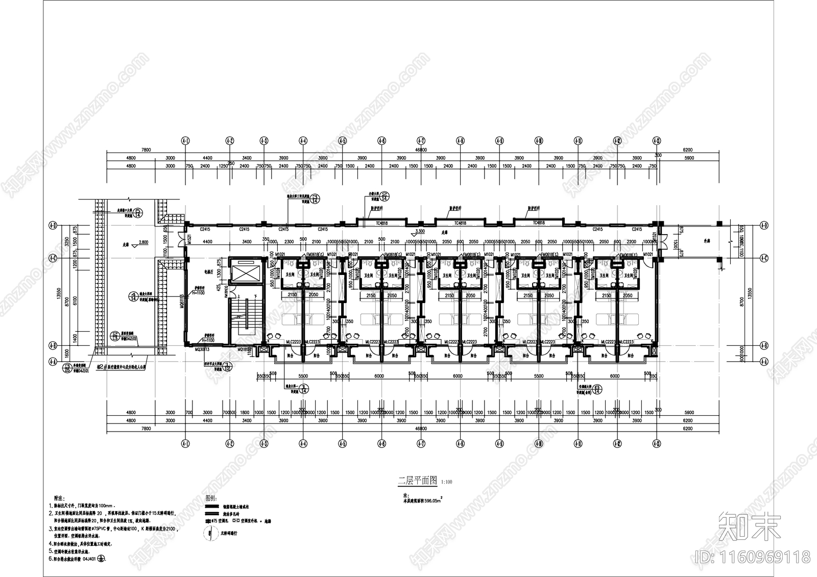 介助老年公寓建施工图下载【ID:1160969118】