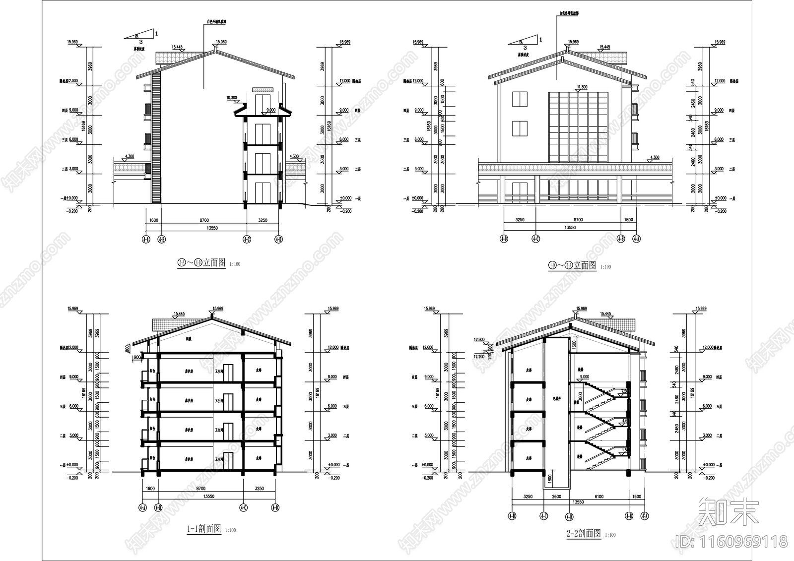 介助老年公寓建施工图下载【ID:1160969118】