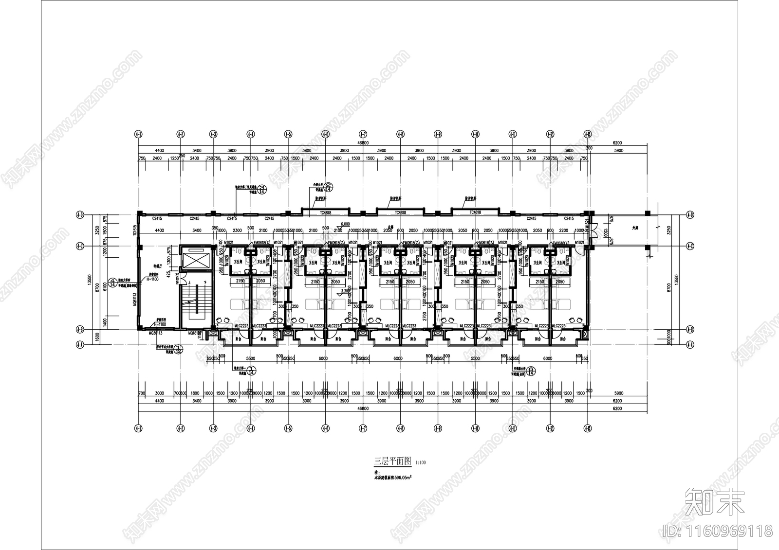 介助老年公寓建施工图下载【ID:1160969118】