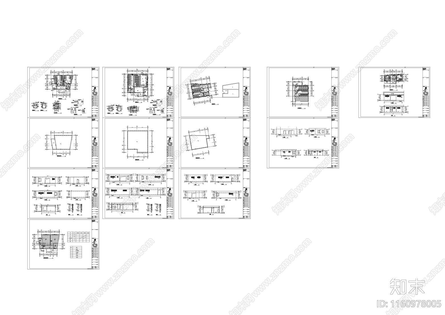 建邺21座公厕电子图纸cad施工图下载【ID:1160978005】