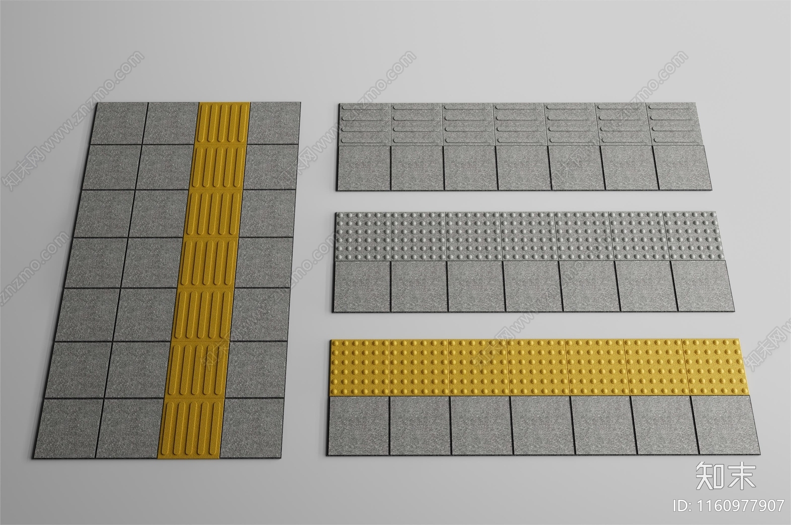 现代盲道砖SU模型下载【ID:1160977907】