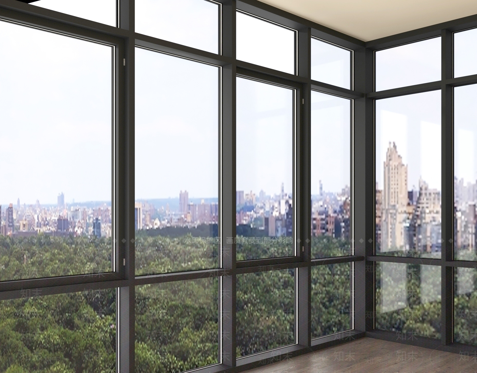 现代落地窗3D模型下载【ID:1160979389】