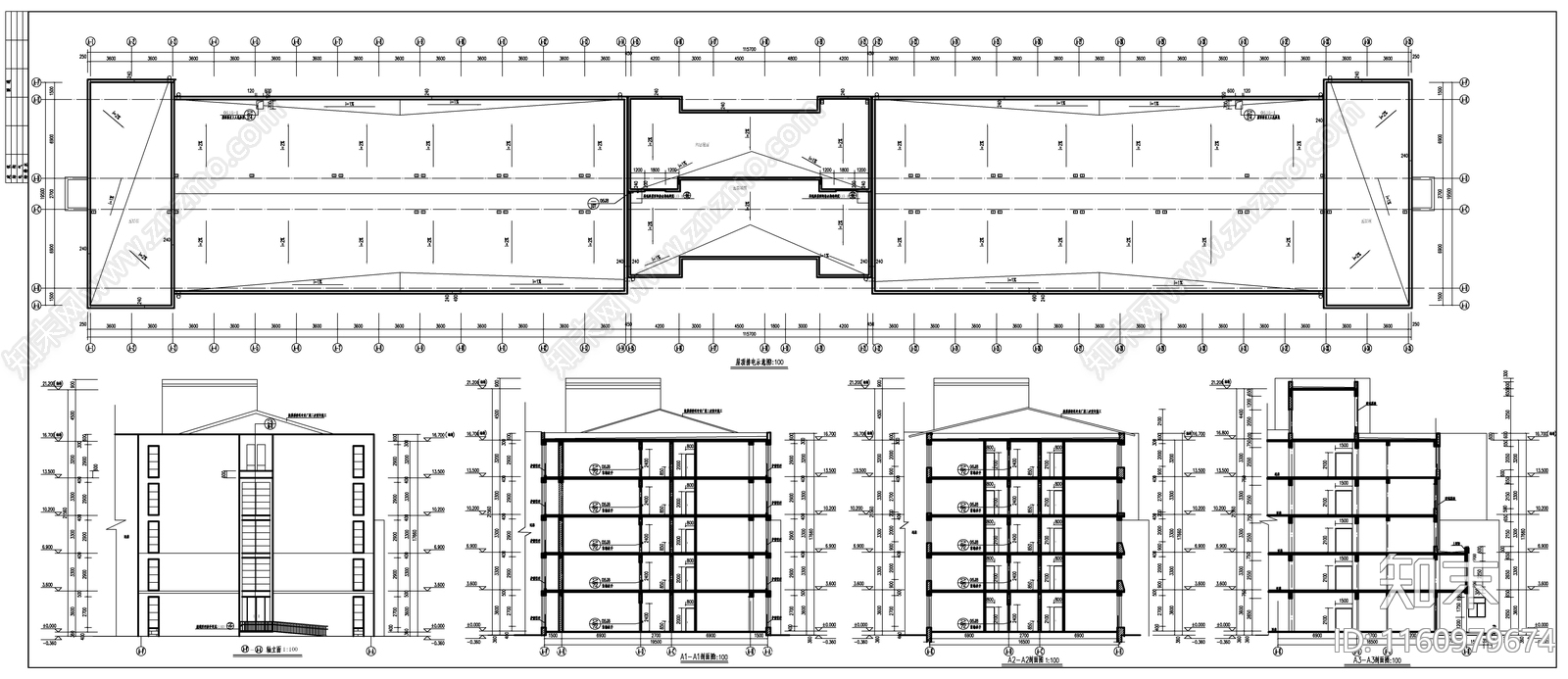 敬老院建cad施工图下载【ID:1160979674】