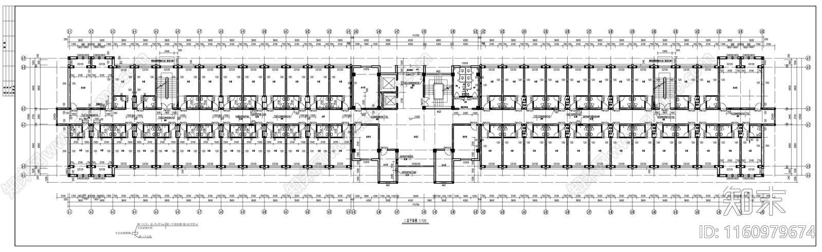 敬老院建cad施工图下载【ID:1160979674】