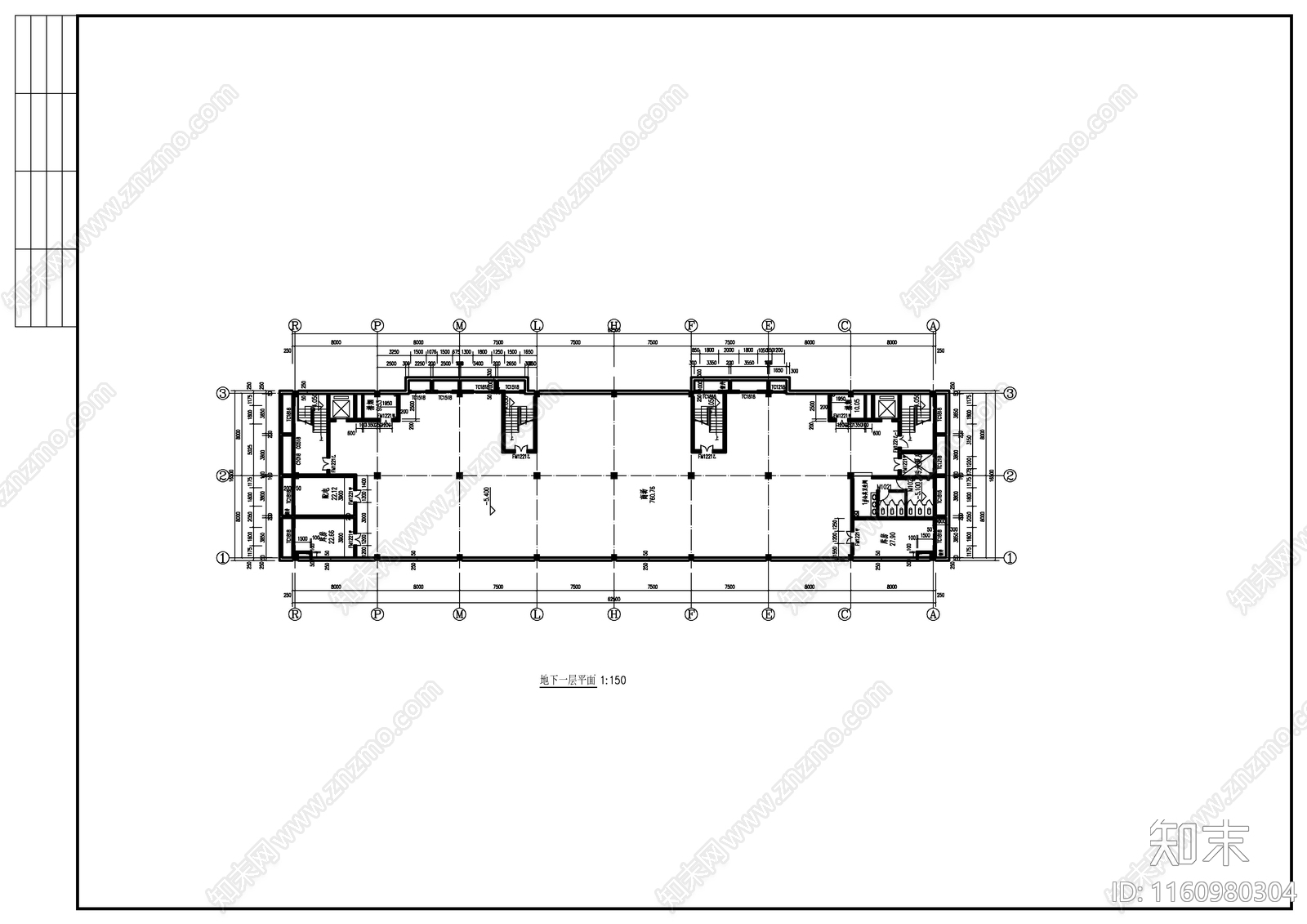 某三层敬老院建筑图cad施工图下载【ID:1160980304】