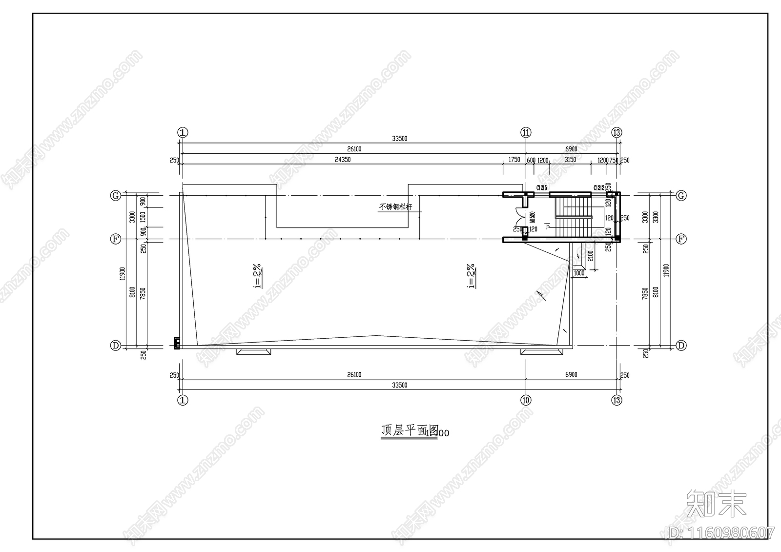 某市四层养老院建筑图cad施工图下载【ID:1160980607】