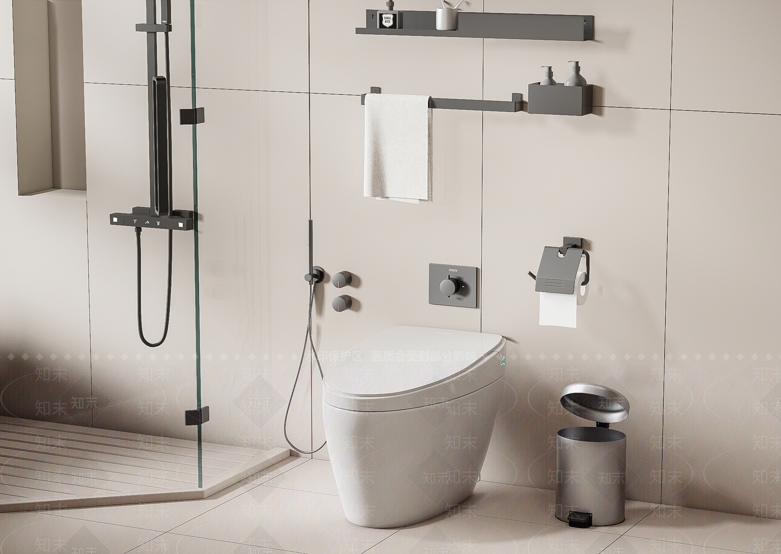 智能马桶SU模型下载【ID:1160983619】