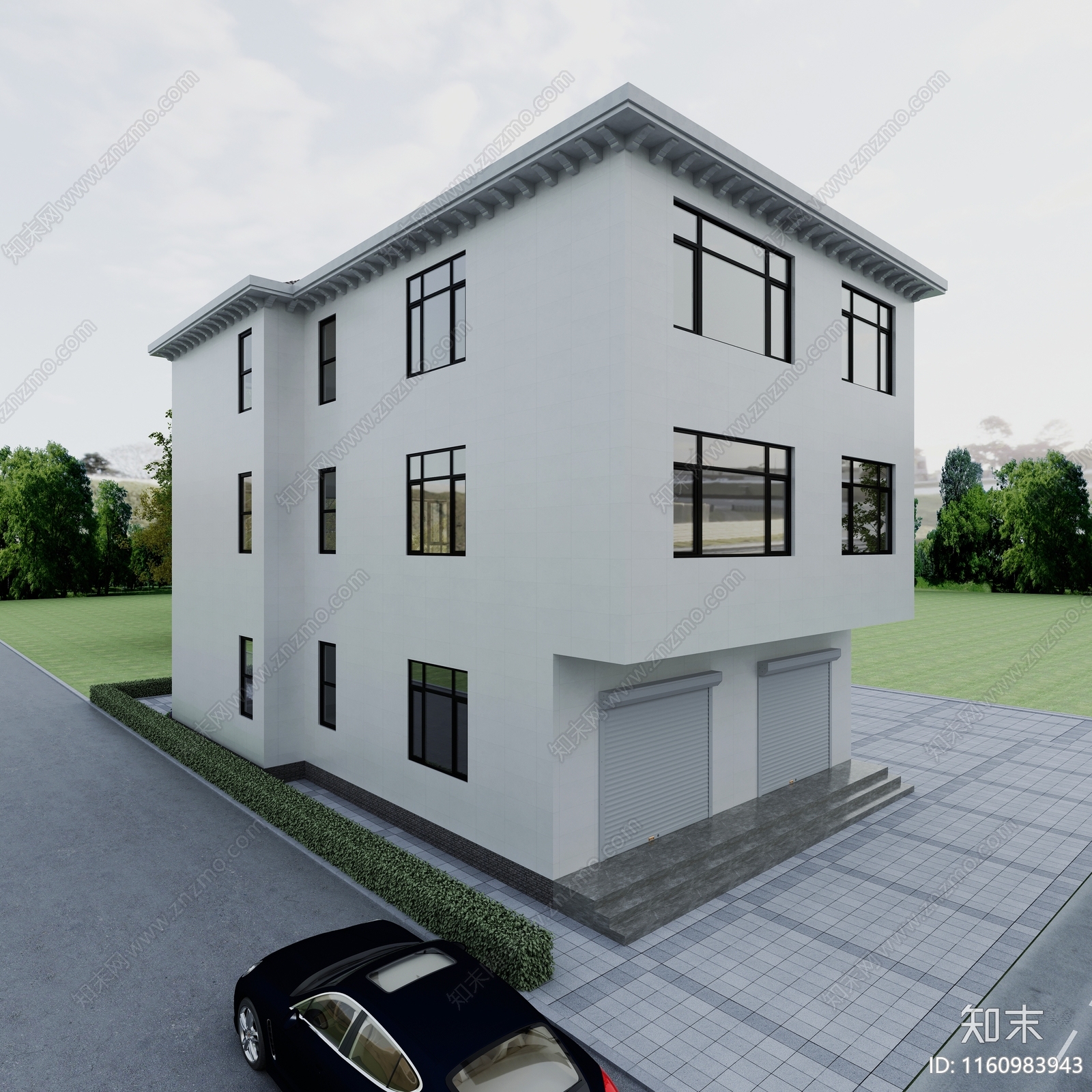 现代农村自建房3D模型下载【ID:1160983943】