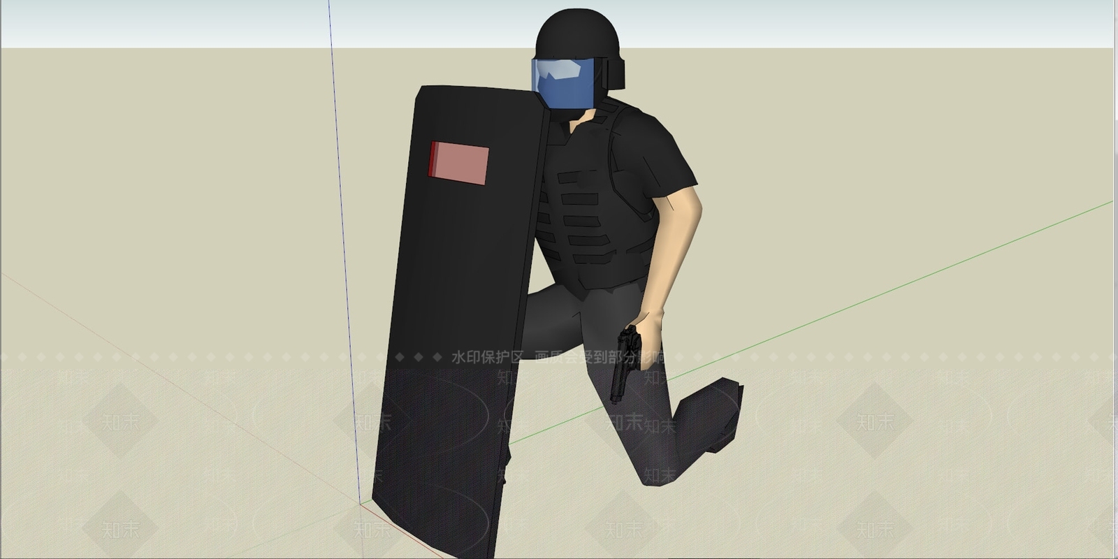 2D男人SU模型下载【ID:1160985083】