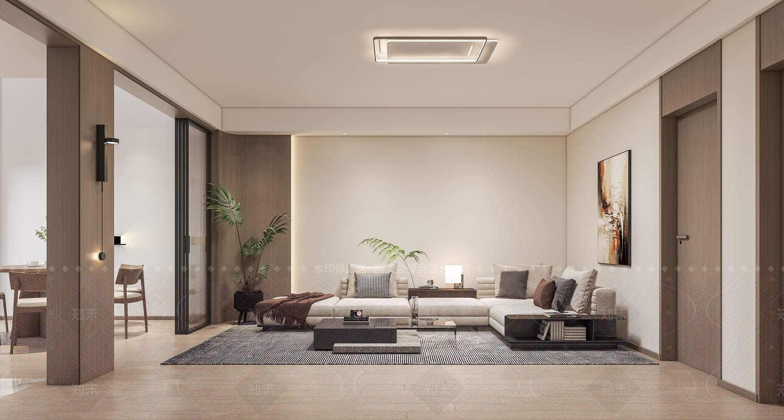 现代玄关3D模型下载【ID:1214595822】