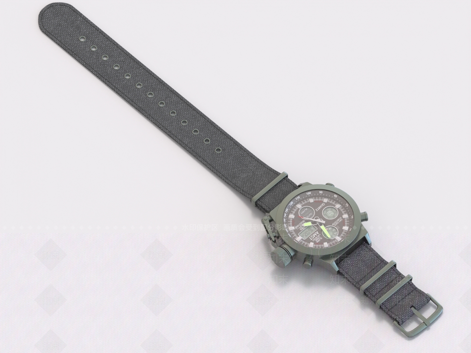现代手表3D模型下载【ID:1160995477】