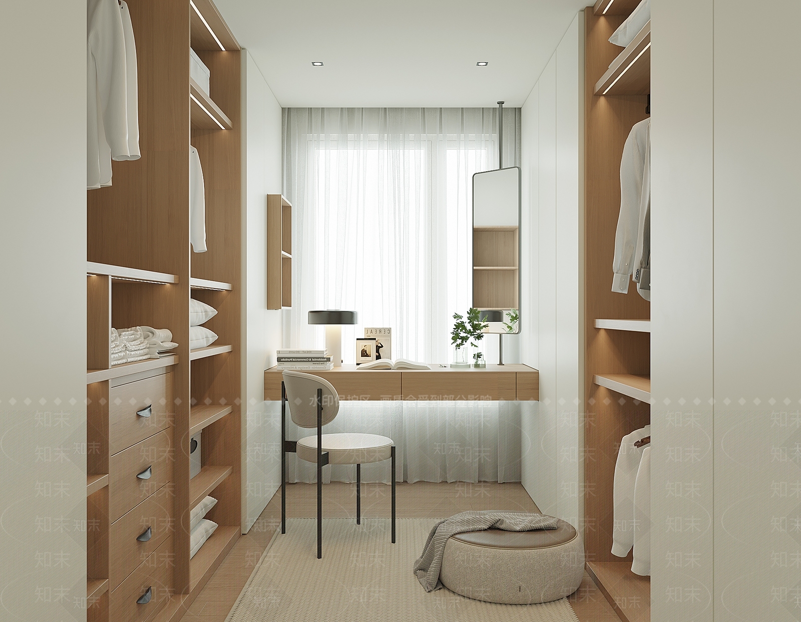 现代衣帽间SU模型下载【ID:1160996848】