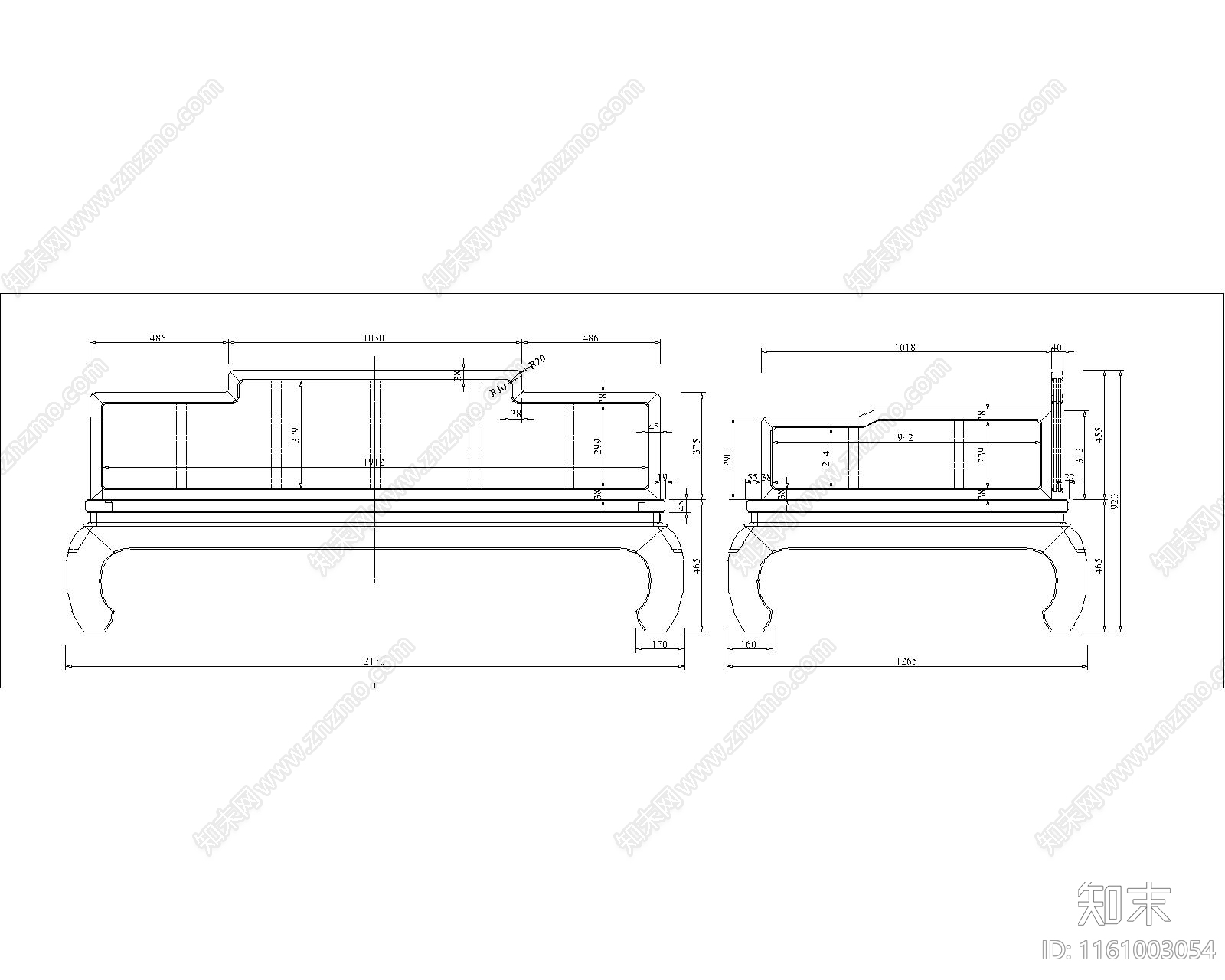 血檀罗汉沙发施工图下载【ID:1161003054】