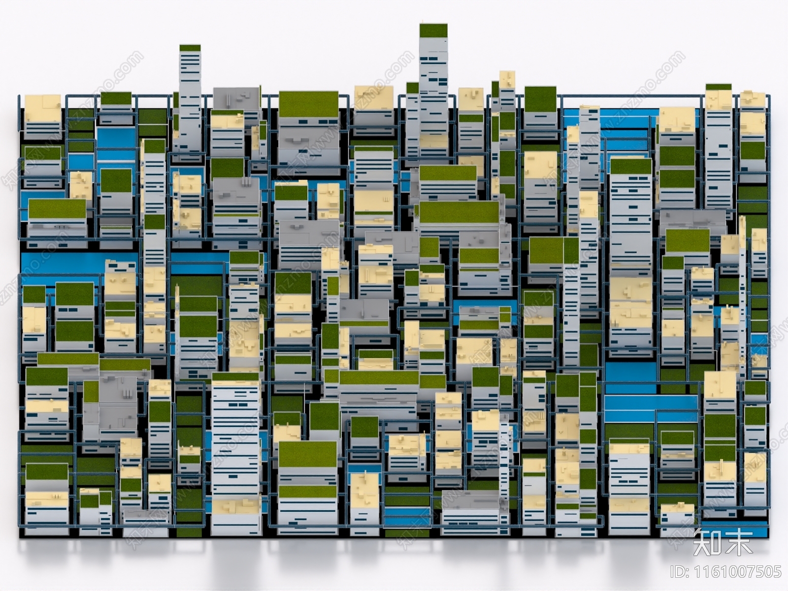 现代未来城市3D模型下载【ID:1161007505】