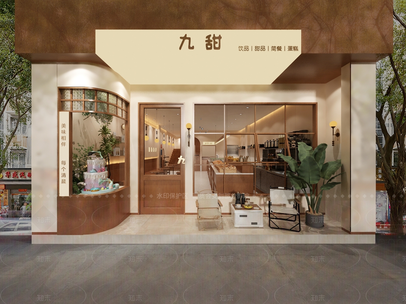 现代咖啡厅3D模型下载【ID:1214441798】