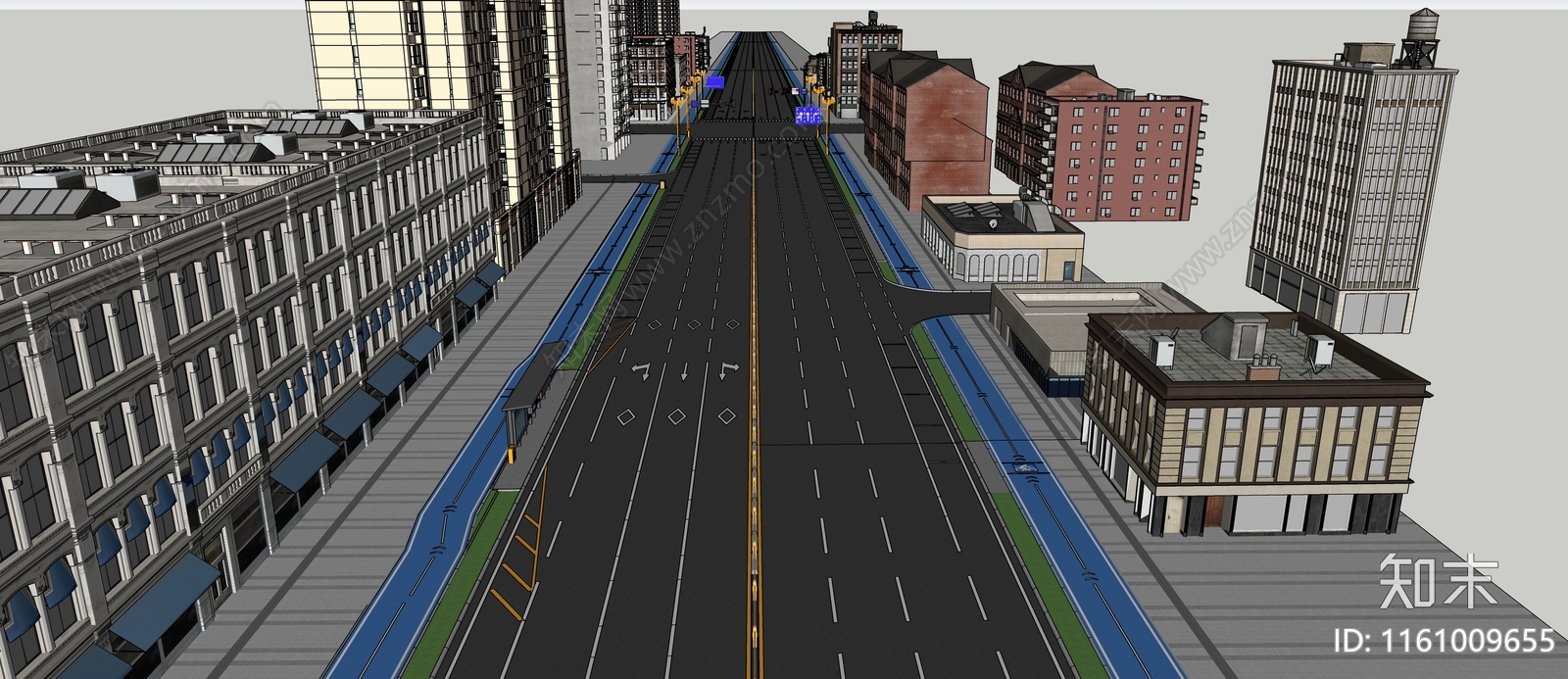 现代道路SU模型下载【ID:1161009655】