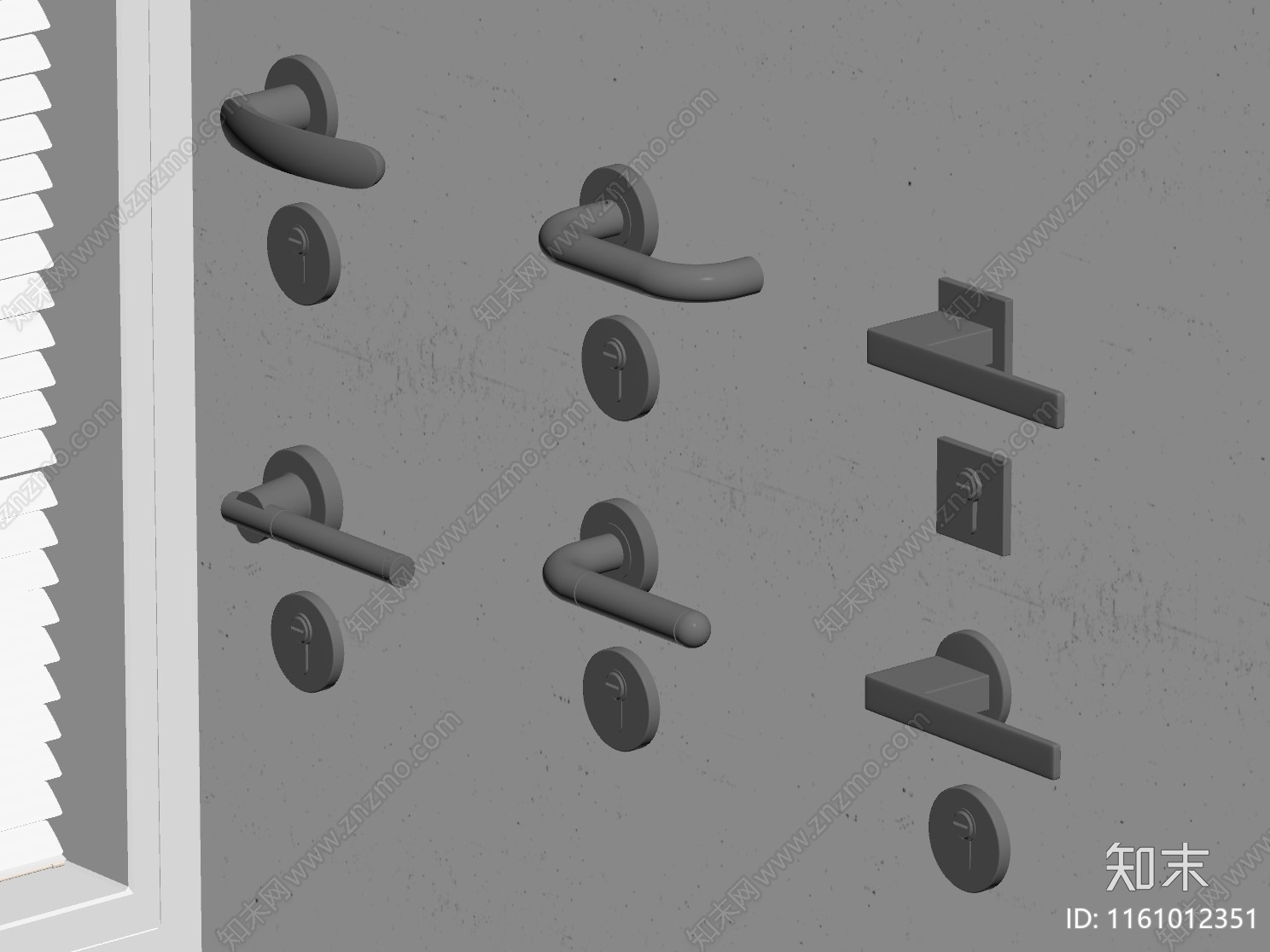 现代门把手SU模型下载【ID:1161012351】