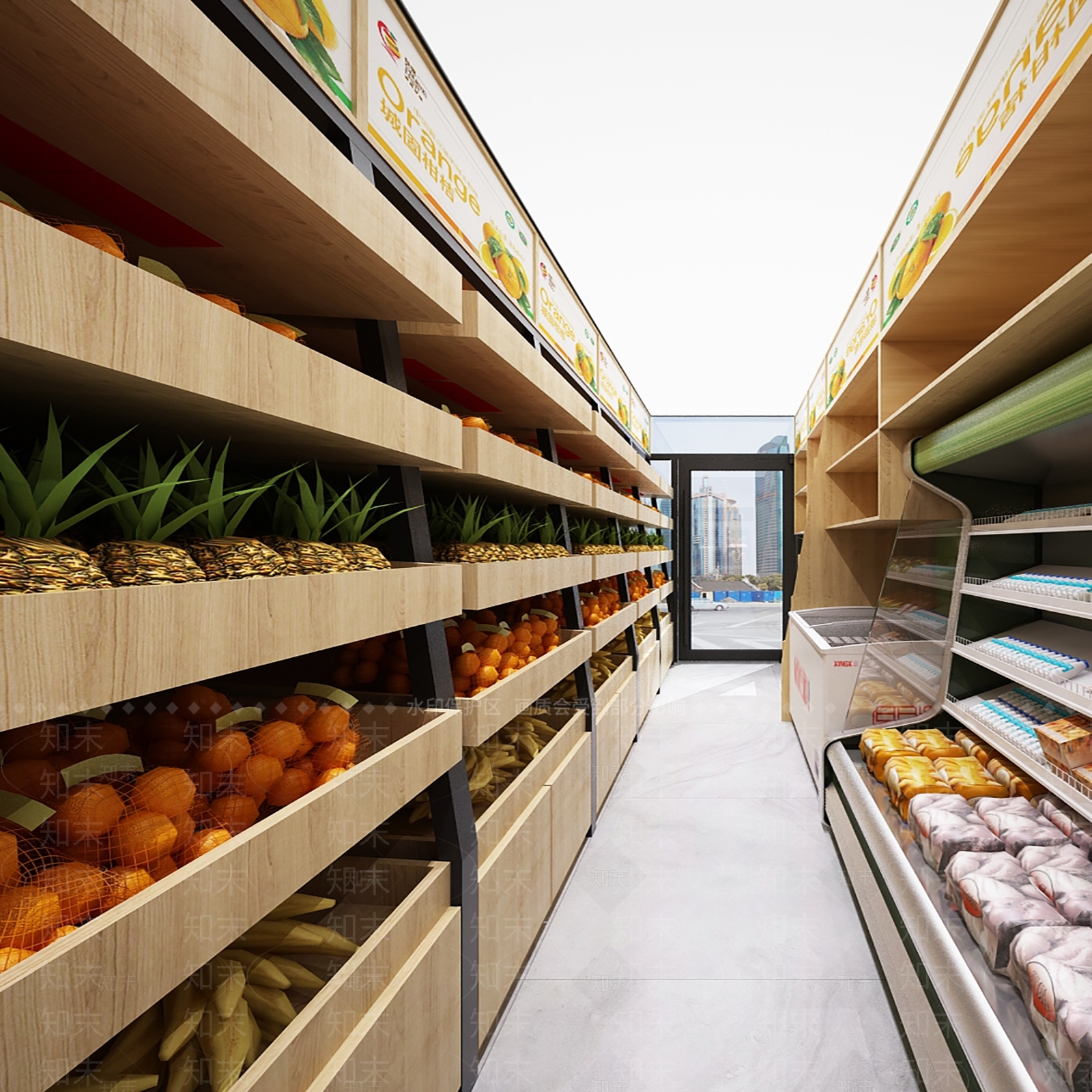 现代果树超市3D模型下载【ID:1161021079】